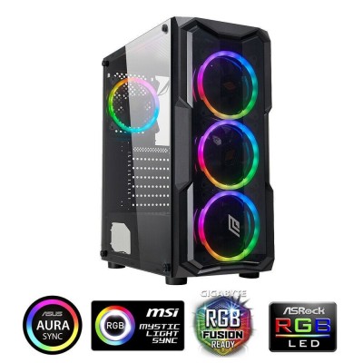 Y-CASE SMASH S2 BLACK DUAL HALO RGB GLAS Y-CASE SMASH S2 BLACK DUAL HALO RGB GLAS
