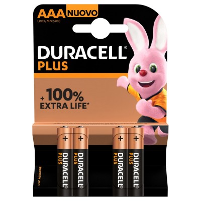 PILE MINISTILO DURACELL PLUS AAA 4PZ