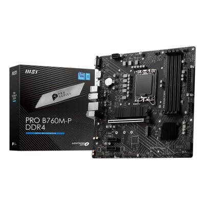 MB LGA1700 PRO B760M-P DDR4 (MATX) ALDER