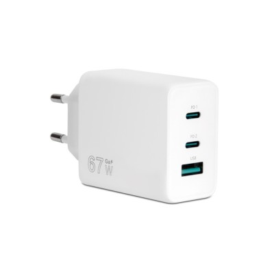 CARICATORE 2pt 67W 2TC+1USB CC-367PDCUGW