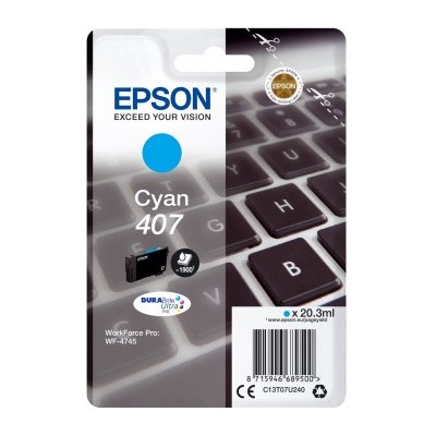 CART. EPSON 407 CIANO C13T07U240 WF-4745