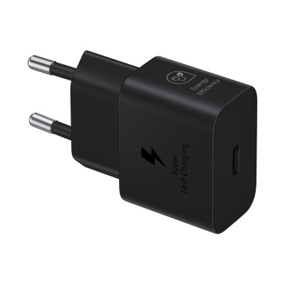 CARICATORE SAMSUNG 25W USB-C+CAVO 1M BK