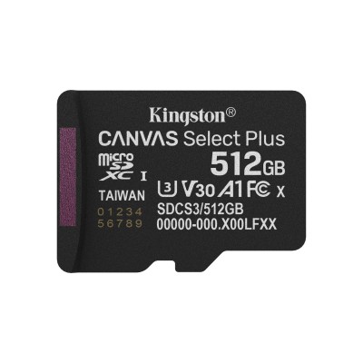MICRO SD KINGSTON 512GB CL10 SDCS3/512